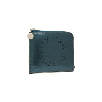 Stella McCartney Recycled Polyester Card Holder, Wallet Women's Dark Green