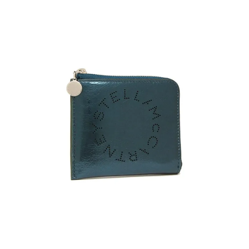 Stella McCartney Recycled Polyester Card Holder, Wallet Women's Dark Green-0