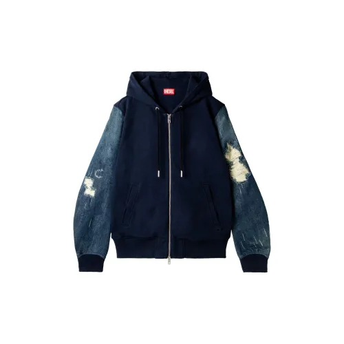 DIESEL Jackets Unisex Dark Blue