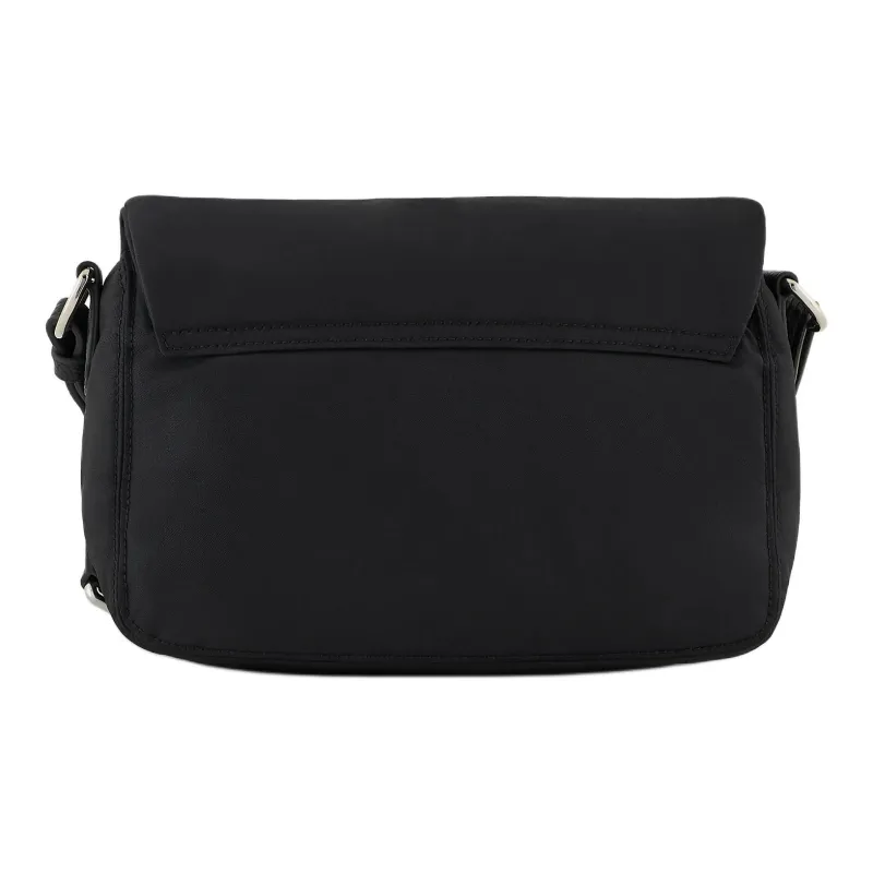 EMPORIO ARMANI Recycled Polyamide Material Crossbody Bag, Shoulder Bag Women's Black-2