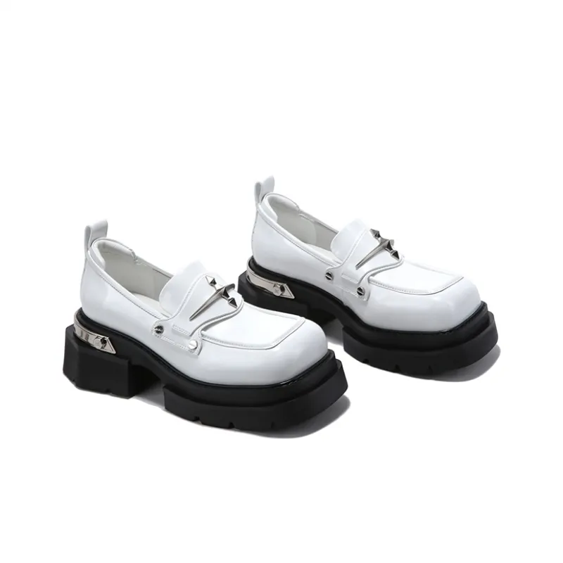 BELLALILY Loafers Women's Low Top Black-8
