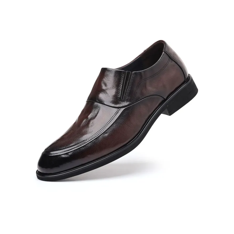 Xiwencha Dress Shoes Unisex Low Top Black/Brown-6