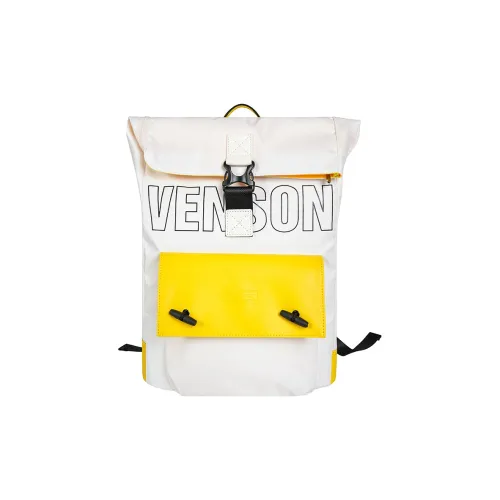 Venson Prada Twin Zip shoulder bag in grey blue leather 3 Pack Minimalist Style Casual Backpack White Yellow Unisex Independent Shoe Compartment