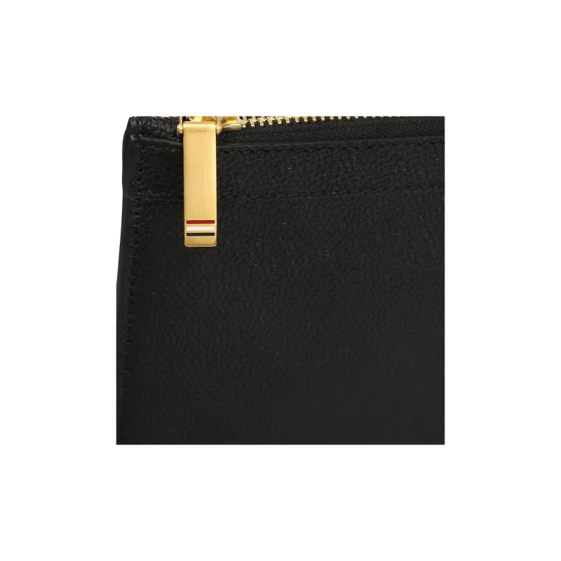 THOM BROWNE· Cow Leather Document Bag Clutch Medium Size Men's Black-4
