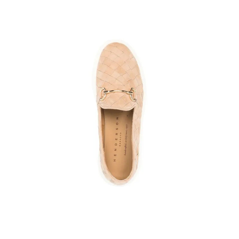 Henderson Baracco Tina Braided Suede Loafers Women's-4