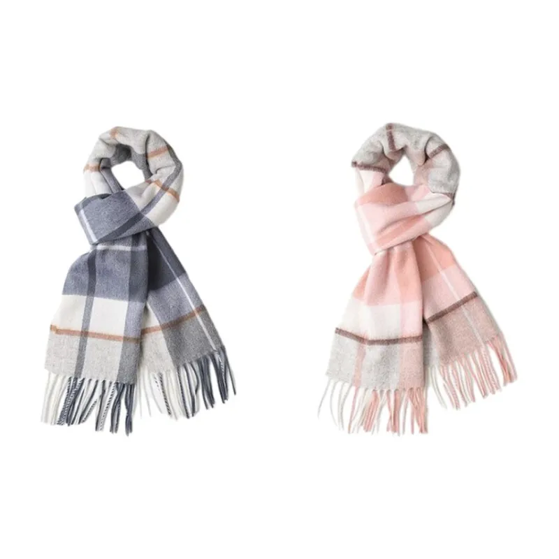 ACUC Pure Wool Knit Scarves Unisex-11