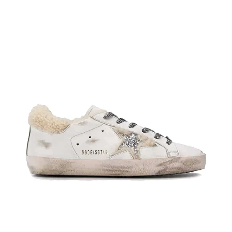 Golden Goose Super Star Stylish Skateboarding Shoes Women's Beige-1