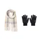Beige Scarf+Glove
