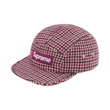 Supreme Houndstooth Wool Camp Cap