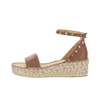 Valentino Rockstud One Strap Sandals Women's Brown