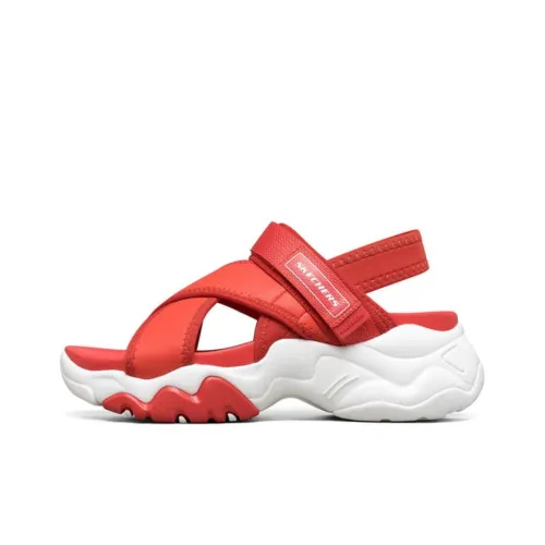 Skechers D'LITES Series Beach Sandals Women's Red