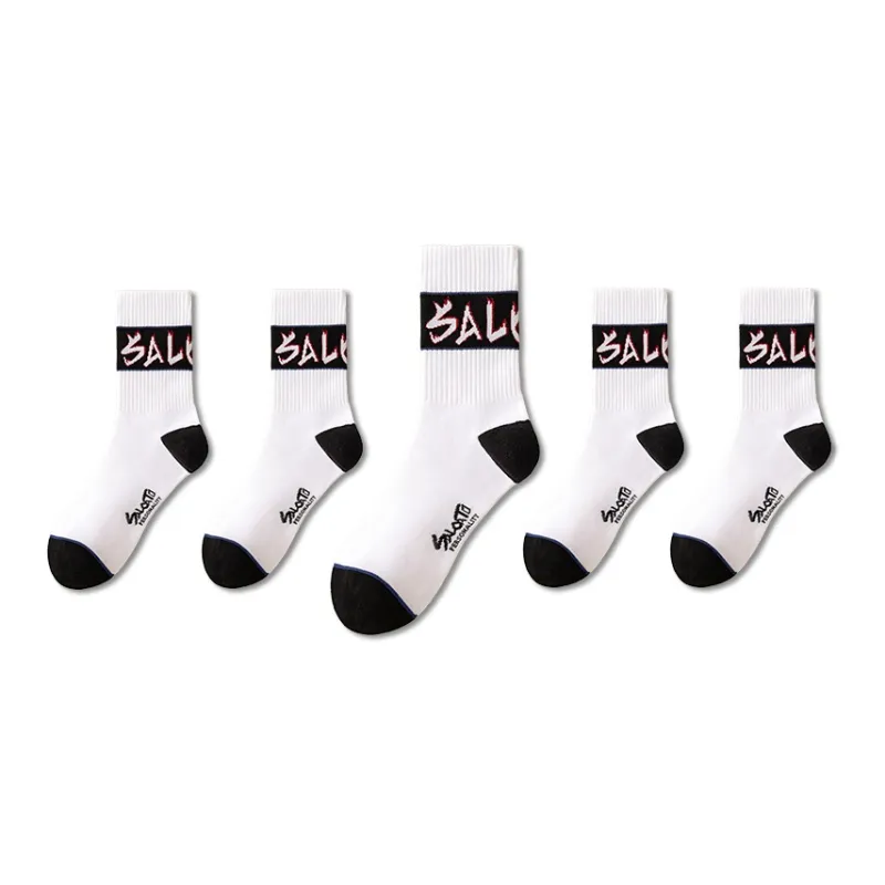 SALOATO Mid Calf Socks Men's 5 Pack-20