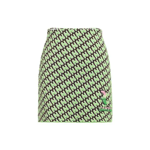 Ochirly Casual Short Skirts Women's Green 510