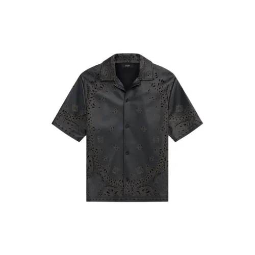 AMIRI Bandana Leather Shirt