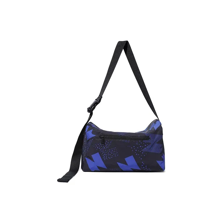 NOXXON Nylon Fabric One Shoulder Handbag Crossbody Bag Medium Size Unisex Ink Blue-4