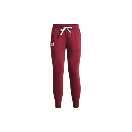 Under Armour Rival Fleece Knitted Sweatpants Women's Burgundy