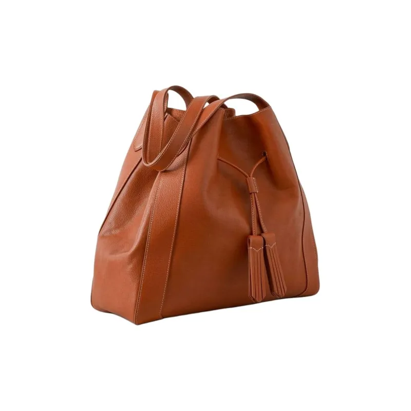 Mulberry Leather One Shoulder Handbags Women's Oak Brown-1