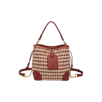 OUZIHUANG Artificial Leather Crossbody One Shoulder Handbag Women's Red