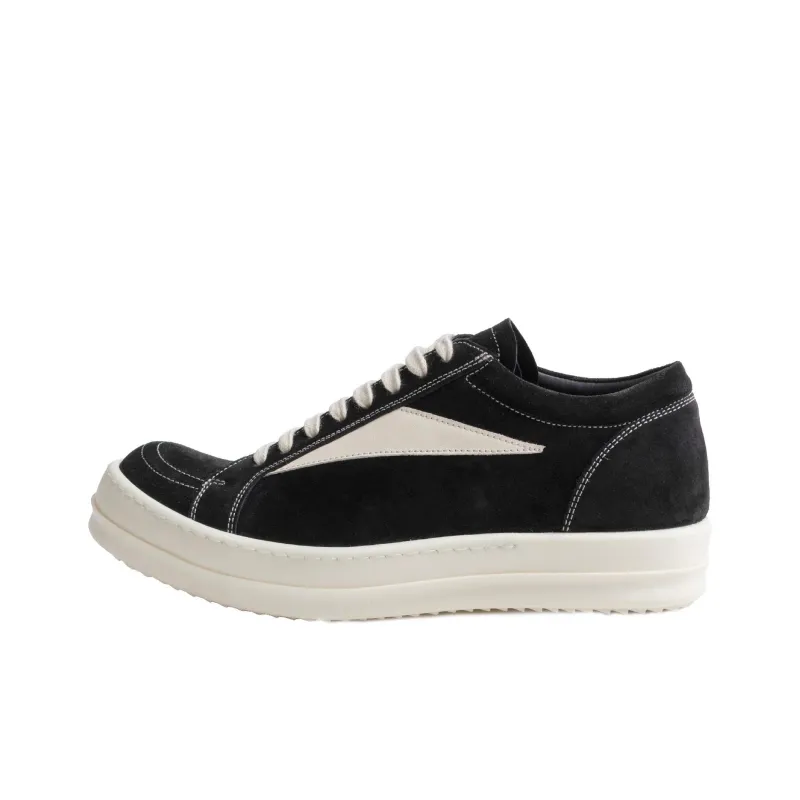 RICK OWENS/RO Edfu Vintage Low Top Stylish Skateboarding Shoes Women's Black-0