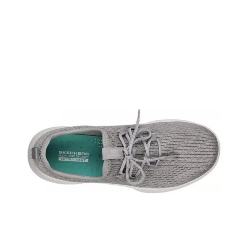 Skechers Serene Cushioning Breathable Low-Top Casual Shoes Women's Gray-3
