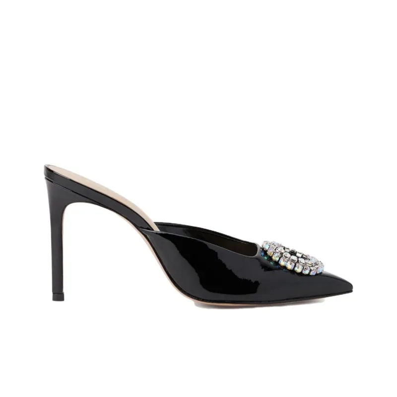 Schutz Anna 100mm Patent Mules-1