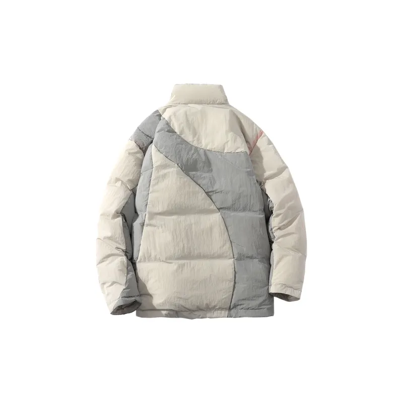 A SQUARE ROOT Down Jacket Unisex Light Beige White-1