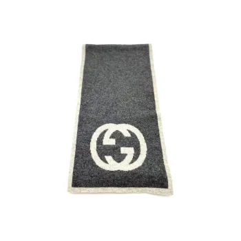 GUCCI Knit Scarves Women's Gray