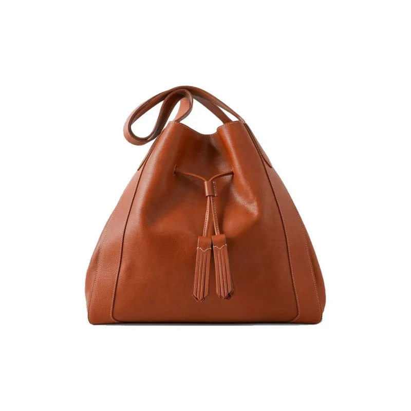 Mulberry Leather One Shoulder Handbags Women's Oak Brown-0