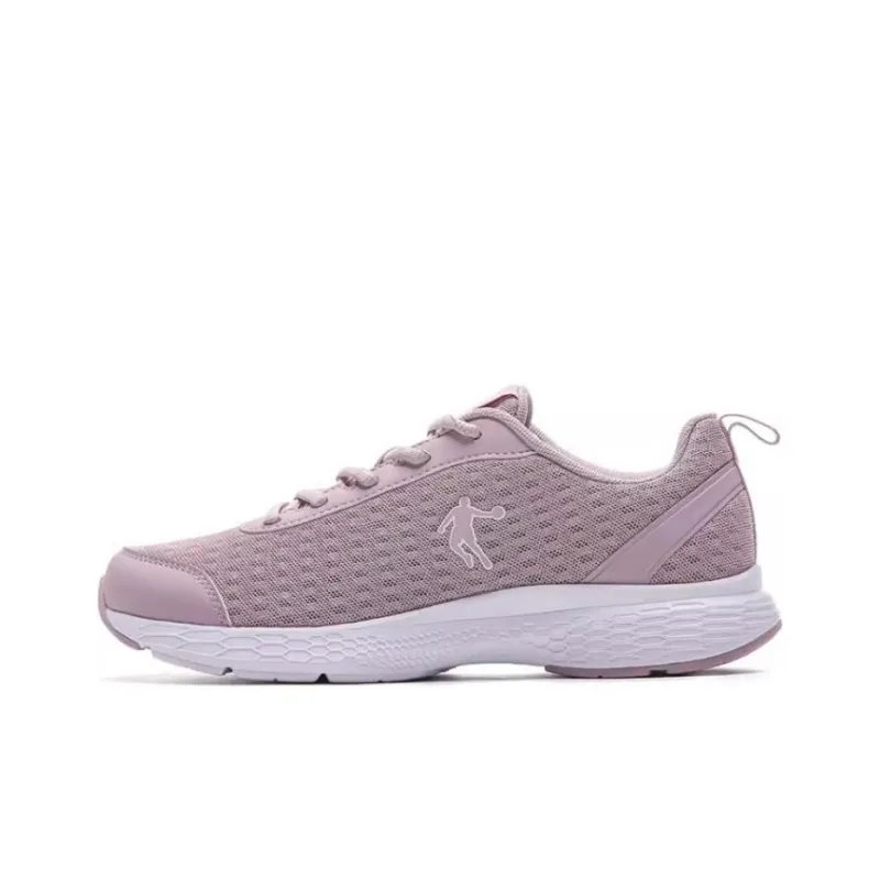 QIAODAN Durable Breathable Lightweight Low Top Running Shoes Women's Pink-0