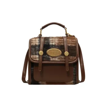 Morellybear PU Backpack Mini Women's Brown Plaid/Red Plaid/Green Plaid/Blue