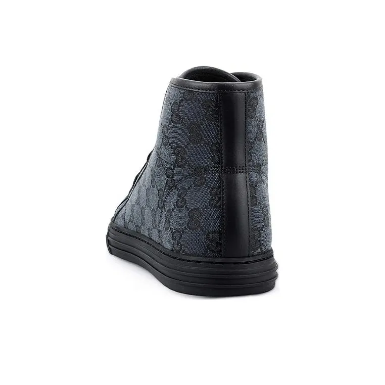 GUCCI GG Canvas High Top Sneakers Grey-3