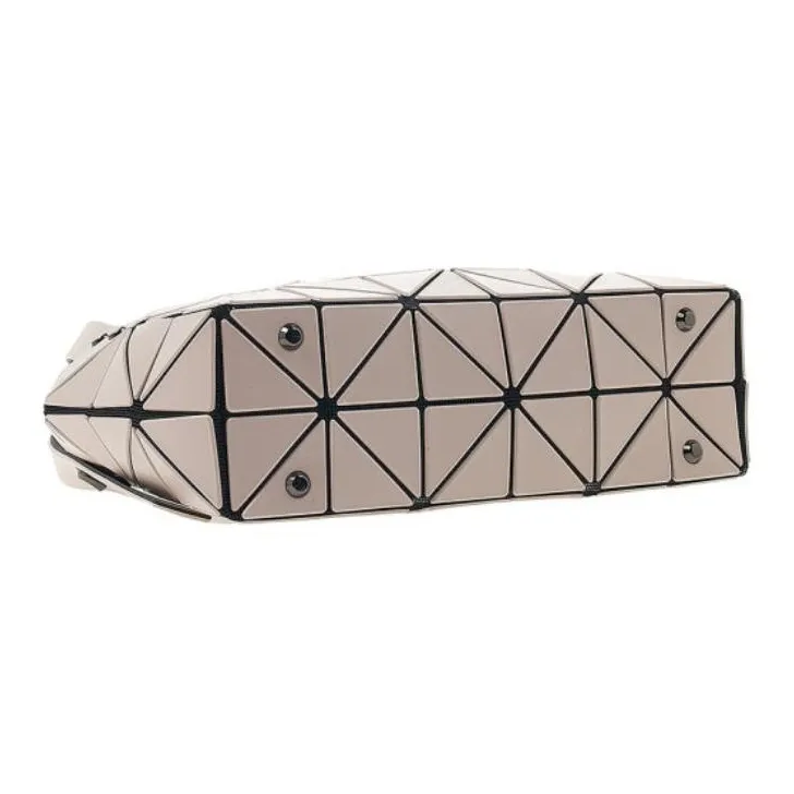ISSEY MIYAKE Polyvinyl Chloride With Polyester One Shoulder Handbag Women's Light Beige-3