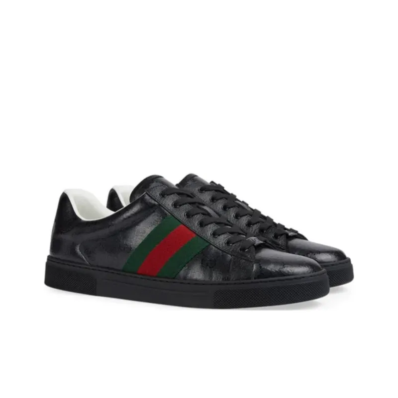 GUCCI Ace 'GG Crystal Canvas Black'-2