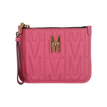 MOSCHINO Polyolefins Clutch Women's Light Pink