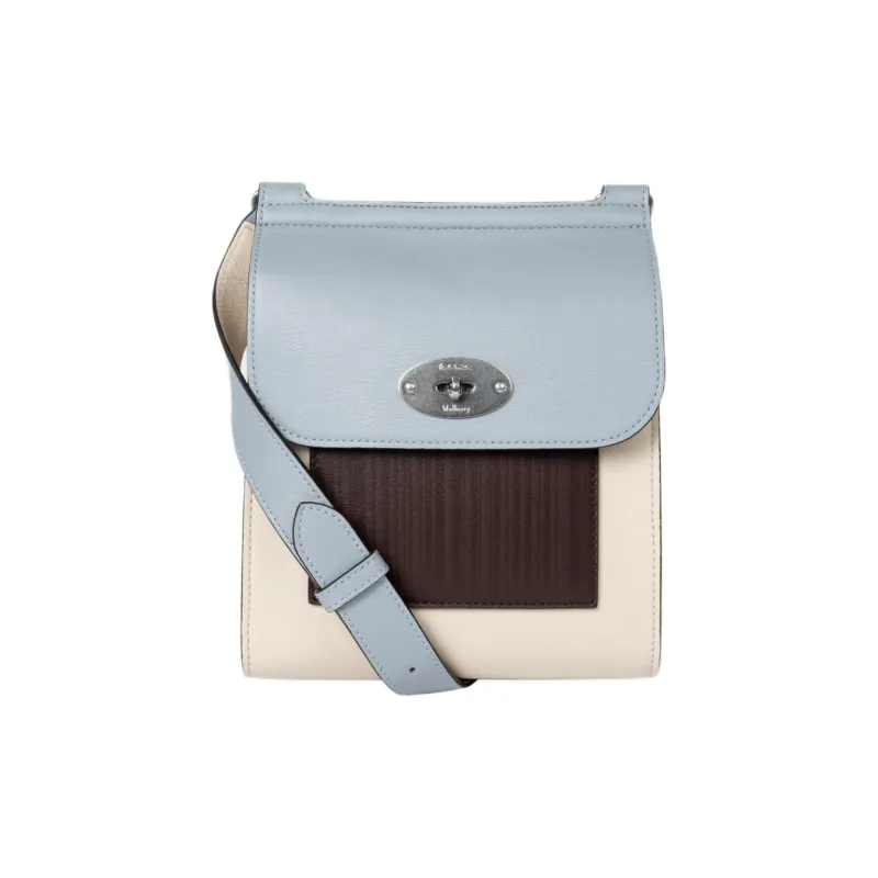 Paul Smith Mulberry Collaboration Calfskin Backpack Small Size Women's Cloud Blue-0