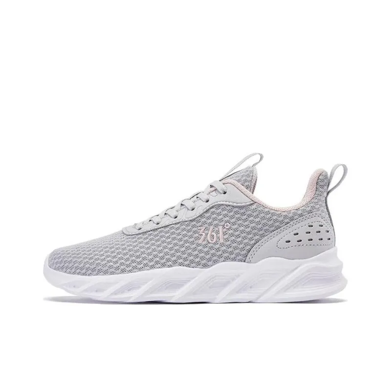 361° Anti-Slip Wear-Resistant Low-Top Running Shoes Women's Gray-0