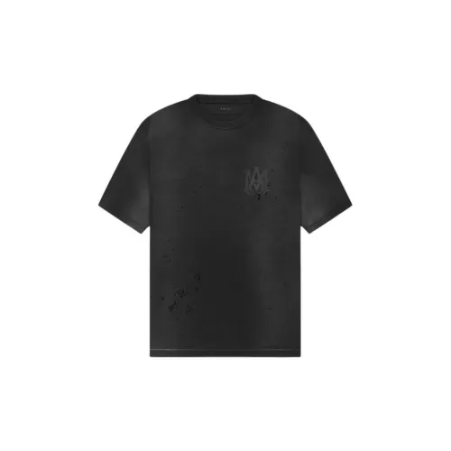 AMIRI Shotgun Logo-print Distressed T-shirt