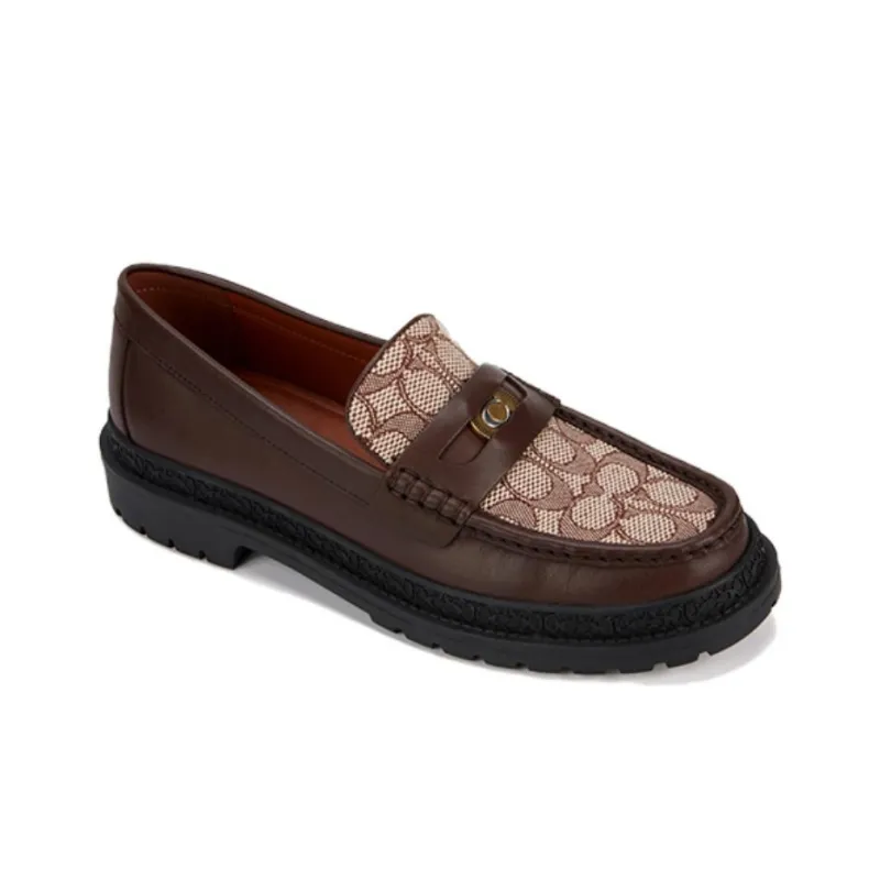 COACH Monogram Jacquard Loafers-2