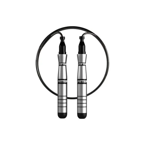 FITTERGEAR Fitness Training Non Countable Jump Ropes Fitness Crowd Steel Wire Rope, Aluminum Alloy Controller 3m
