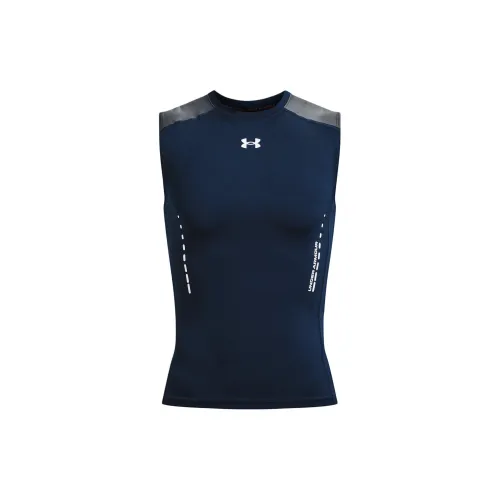 Under Armour HeatGear Tank Tops Men Blue