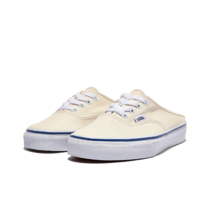 Vans Canvas Authentic Mule White-1
