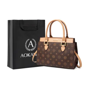 AOKANG PVC Tote Bag, Tote Bag, Armpit Over The Shoulder Tote Bag Medium Size Women's Coffee