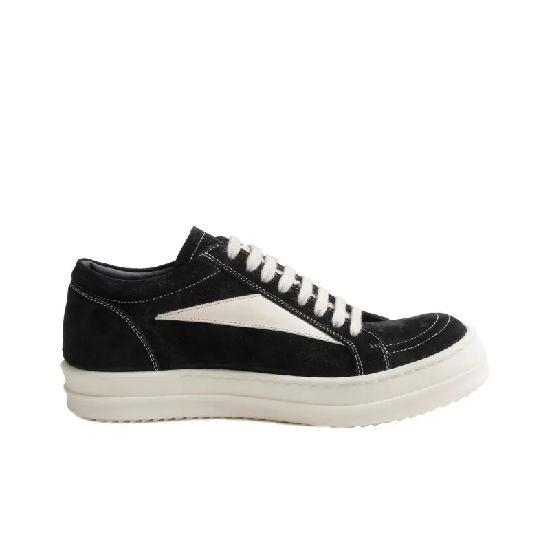 RICK OWENS/RO Edfu Vintage Low Top Stylish Skateboarding Shoes Women's Black-1