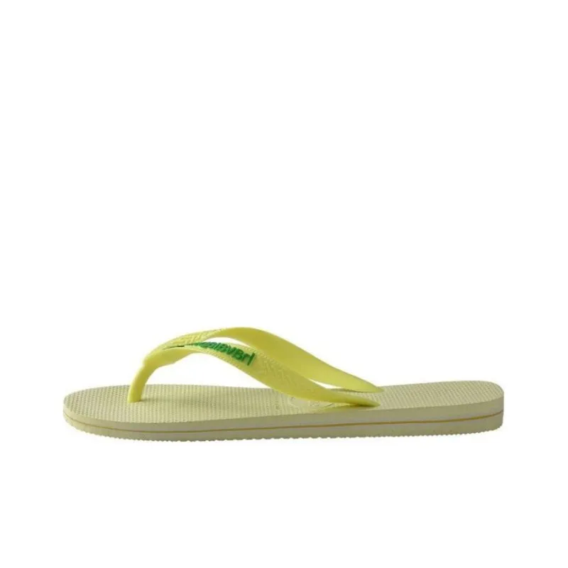 Havaianas Brazil Logo Flip Flops Unisex Beige-0