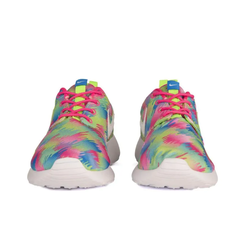 Nike Roshe One Slip Resistant Low Top Running Shoes GS Green Red Blue-4