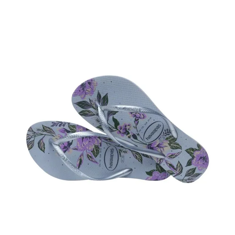 Havaianas Slip Resistant Flip Flops Women's Blue Gray-2