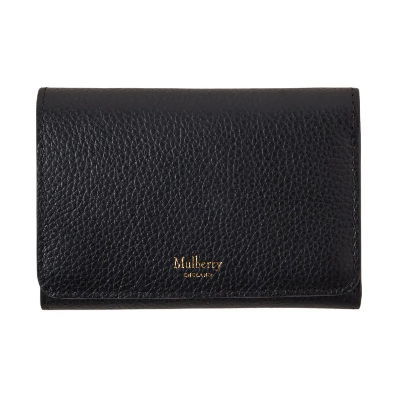 Mulberry Logo Lettering Tri Fold Wallet-0