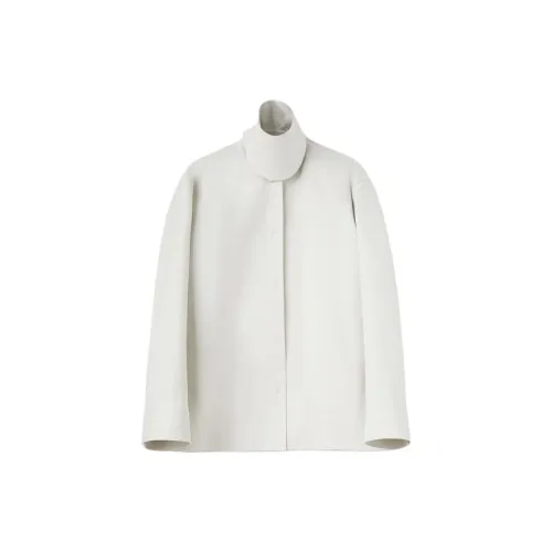 JIL SANDER High-neck Cotton Shirt Jacket