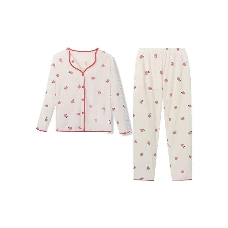 Flowers In Water Pajama Set Women's Skin-0