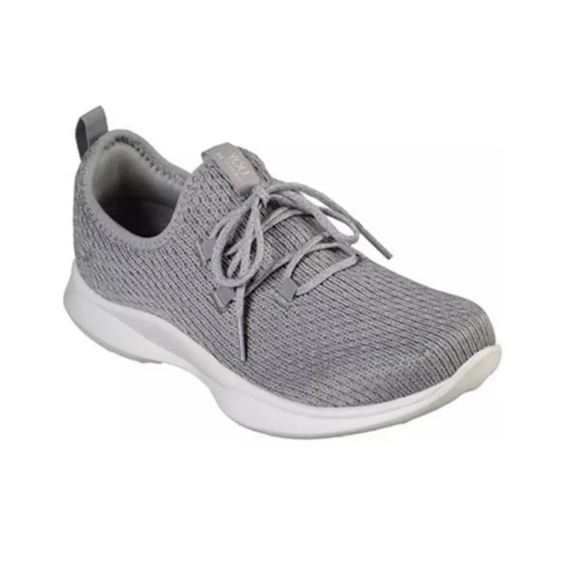 Skechers Serene Cushioning Breathable Low-Top Casual Shoes Women's Gray-2